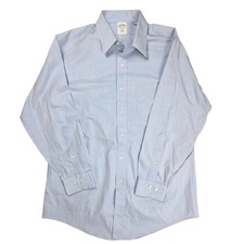 Brooks Brothers 346 Sky Blue Long Sleeve Button Up Shirt Men's Neck Size 16-2/3