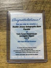 Topps Midnight Rookie Jersey Autograph Yanic Konan-Niederhauser Clippers #RJA-YK