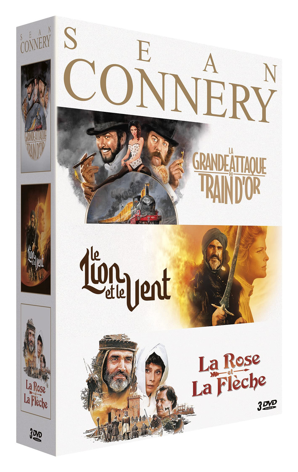 Coffret Sean Connery : La Rose et La Fleche / Le Lion Et Le Vent / La Gran (DVD)