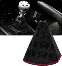 Car Shift Boot Cover, Fabric Shifter Lever Knob Boot Dustproof Cover with Black