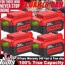 Pack 8.0Ah 20 Volt Max For Craftsman V20 Li-Ion Battery CMCB206 CMCB204 CMCB202