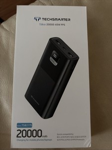 TECHSMARTER 20000mAh 45W USB-C Banque d'alimentation à recharge rapide, Câble inclus