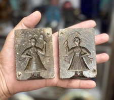 Rare Old Used Black Stone Mold/Mould Die Collectible.
