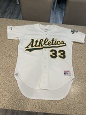 Pro Authentic Jose Canseco #33 Oakland A's Jersey (Size 44) Rawlings