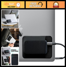 Portable Hard Drive Sleeve - SSD Carrying Case, Reusable Adhesive Pocket Pouch,