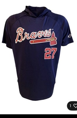 Austin Riley Short Sleeve Hoodie NIB SGA  Size Adult L