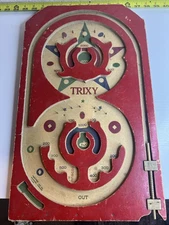 Vintage TRIXY toy Co. Pinball Style Miniature Game.