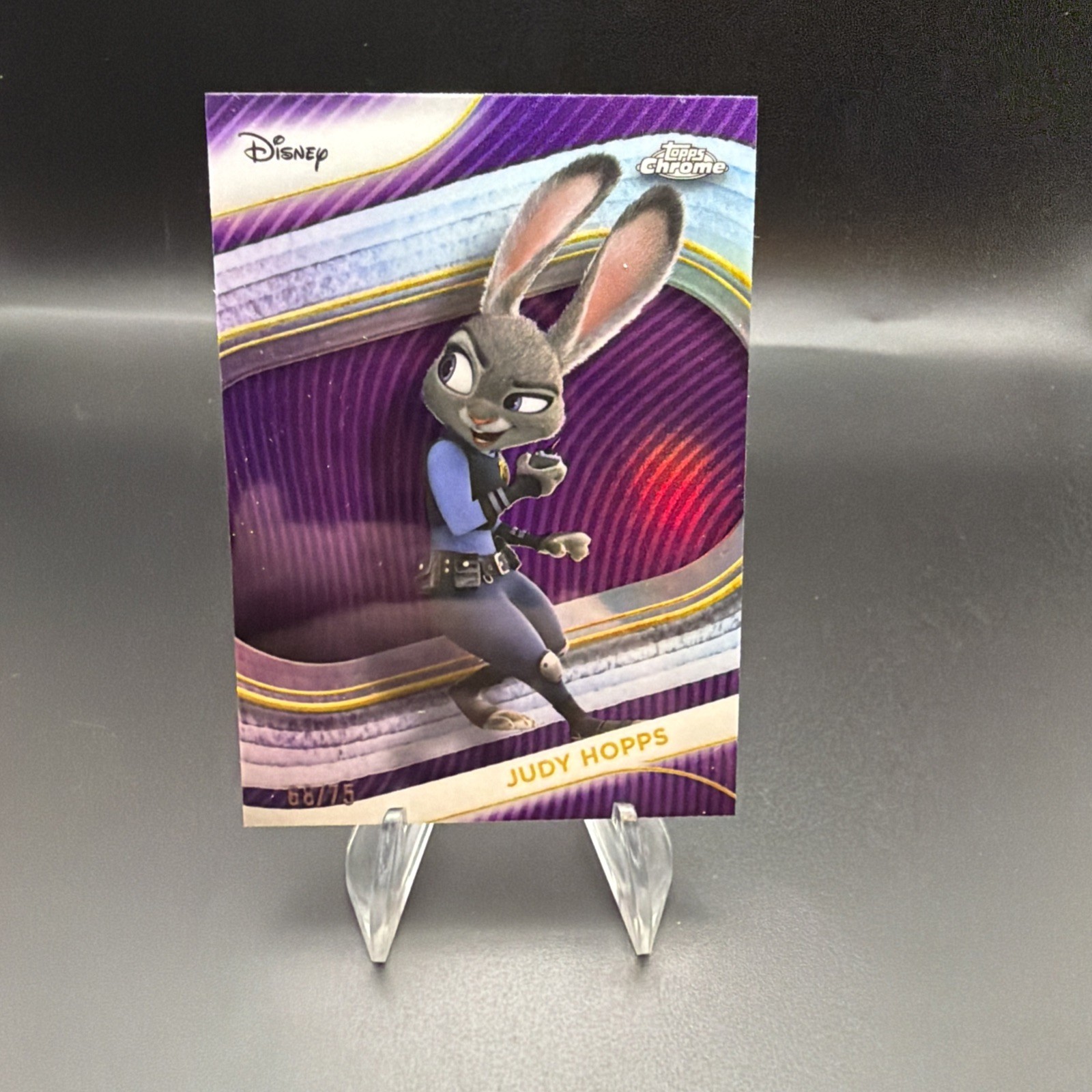 Judy Hopps 2025 Topps Chrome Disney #168 Purple Refractor /75