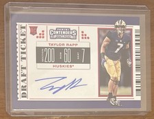 2019 Panini Contenders Draft Picks Taylor Rapp Draft Ticket RC Auto Red Foil
