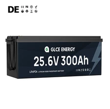 24V 300Ah Deep Cycle Lithium Battery LiFePO4 200A BMS for RV Solar Boat Off-grid