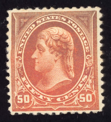 US Scott 260 postfrisch HR OG 50c orange Thomas Jefferson Lot K037 bhmstamps