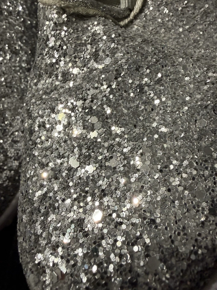 Zapatillas Mujer Plateadas Brillo, Talla 10 (Marca Forever) Foto 4 de 4