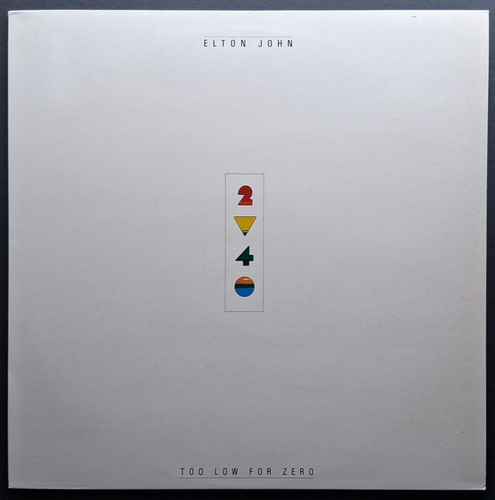 Elton John Rocket Phonogram HISPD 24 Too Low For Zero UK 12" Vinyl LP Sleeve