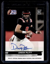 2022 Leaf Pro Set Draft Rookie Auto Drew Plitt #PSA-DP1