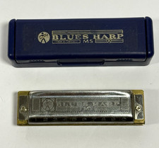 Vintage Hohner Blues Harp MS Harmonica Germany 10 Hole