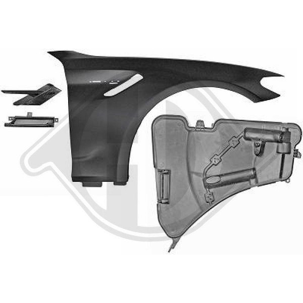 1X KotflüGel Diederichs 1226406 Hd Tuning FüR Vorne Rechts-image