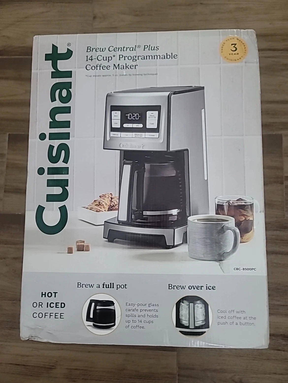 CUISINART BREW CENTRAL PLUS 14-CUP PROGRAMMABLE COFFEE MAKER, STAINLESS,NIB
Opens in a new window or