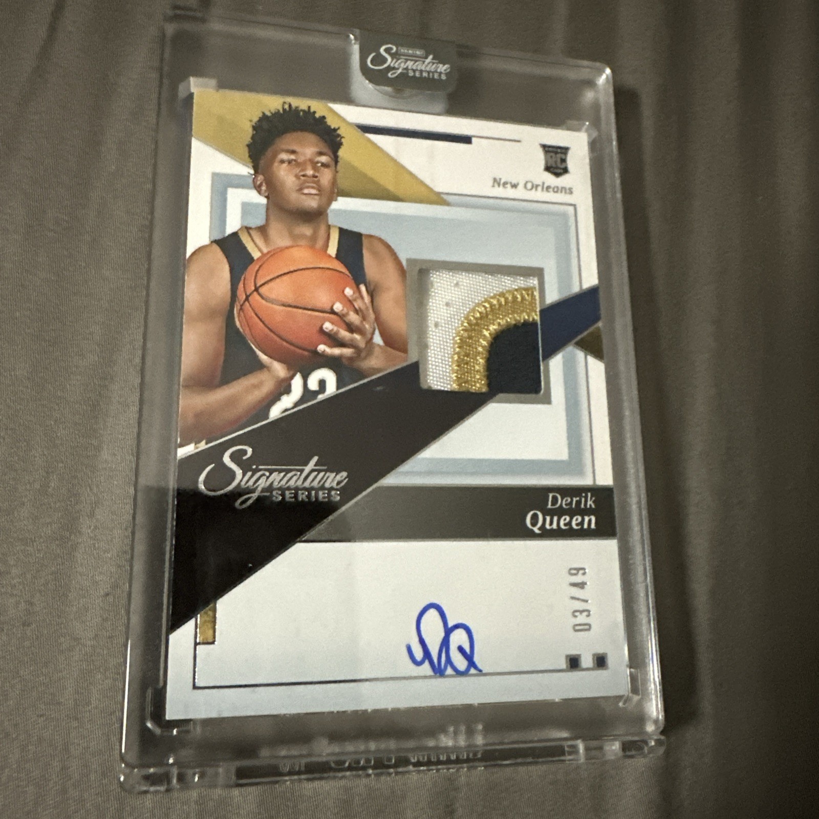 Derik Queen Rookie Patch Auto /49 RPA RC 2025-26 Signature Series #JA-DKQ