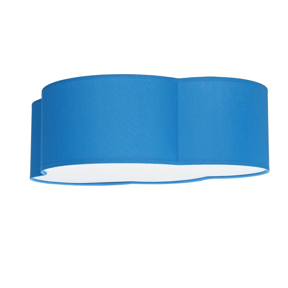 Lampe De Plafond Nuage Bleu En Tissu Pour Chambre D'Enfant - Photo 3/4