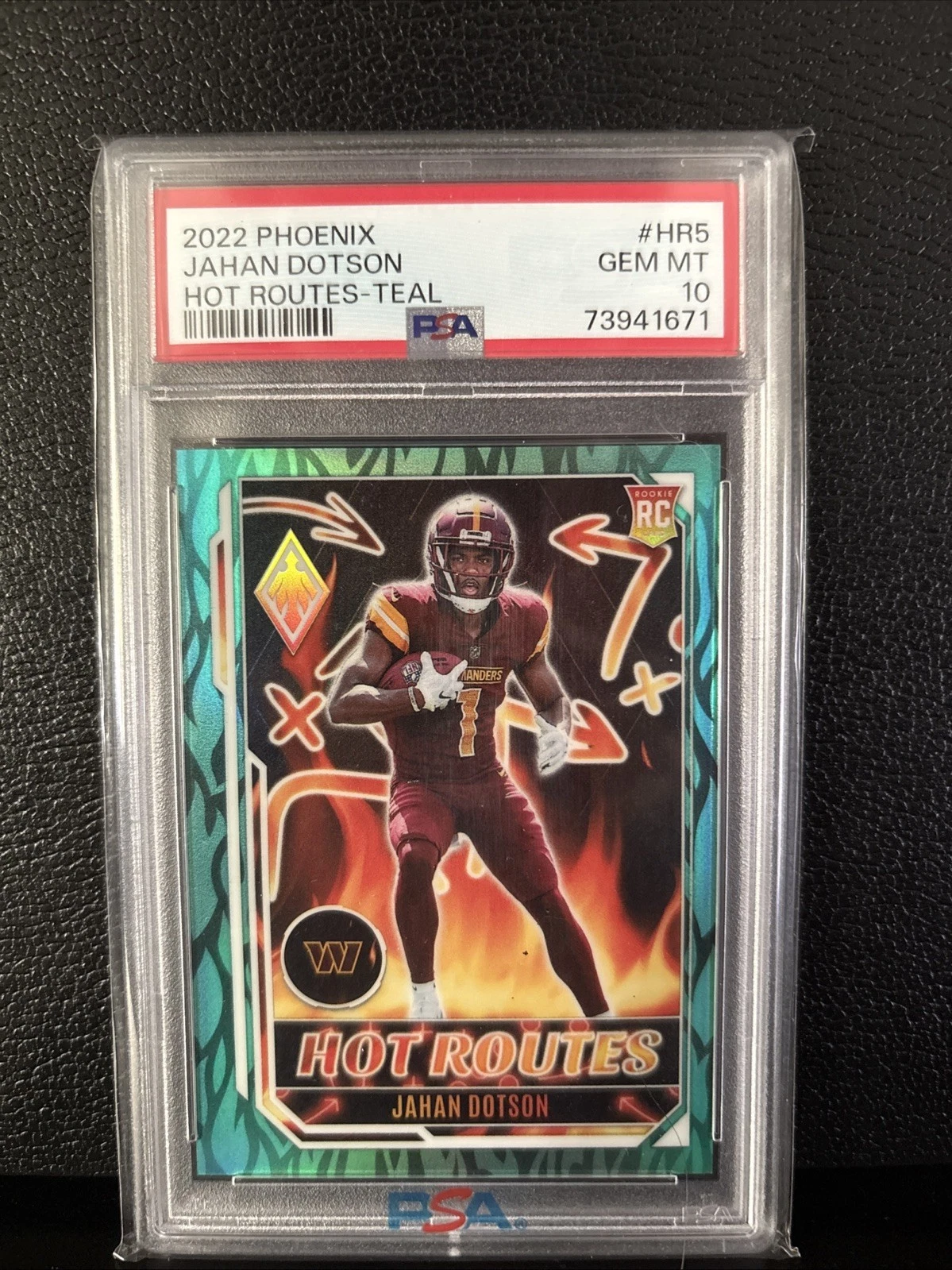 Jahan Dotson Panini Phoenix Hot Routes #HR5 Teal