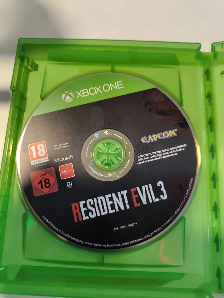 🎮Resident Evil 3🎮 - 100% UNCUT, USK18 [Xbox One] Series X /S Top Zustand 👍🏻 - Bild 2 von 3