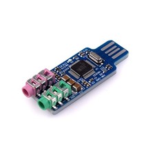 2-Piece CM108 USB Audio Interface Module, Senz4024 External Audio Card