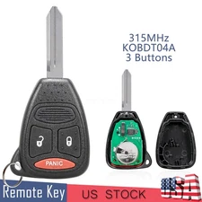 Replacement for 2005 2006 2007 Dodge Magnum Remote Car Key Fob 3 Button KOBDT04A