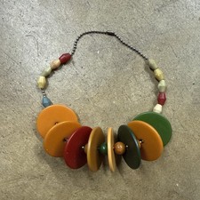 Vintage Bakelite Disc And Tube Beads