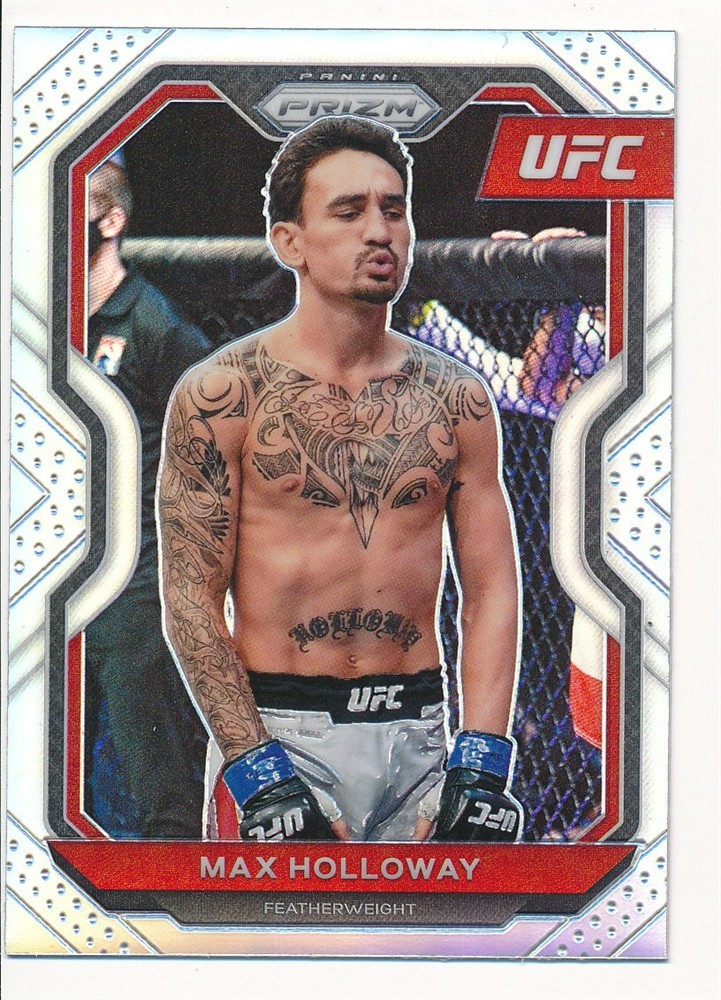 MAX HOLLOWAY 2021 PANINI PRIZM SILVER UFC #77 MINT