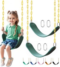 2pc Asientos De Columpios Para Ninos Juego Cadena Arbol Jardin MEJOR Swing Set