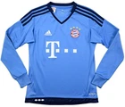 ADIDAS 2015-16 BAYERN MUNCHEN GOALKEEPER LONG SLEEVE JERSEY M. KIDS