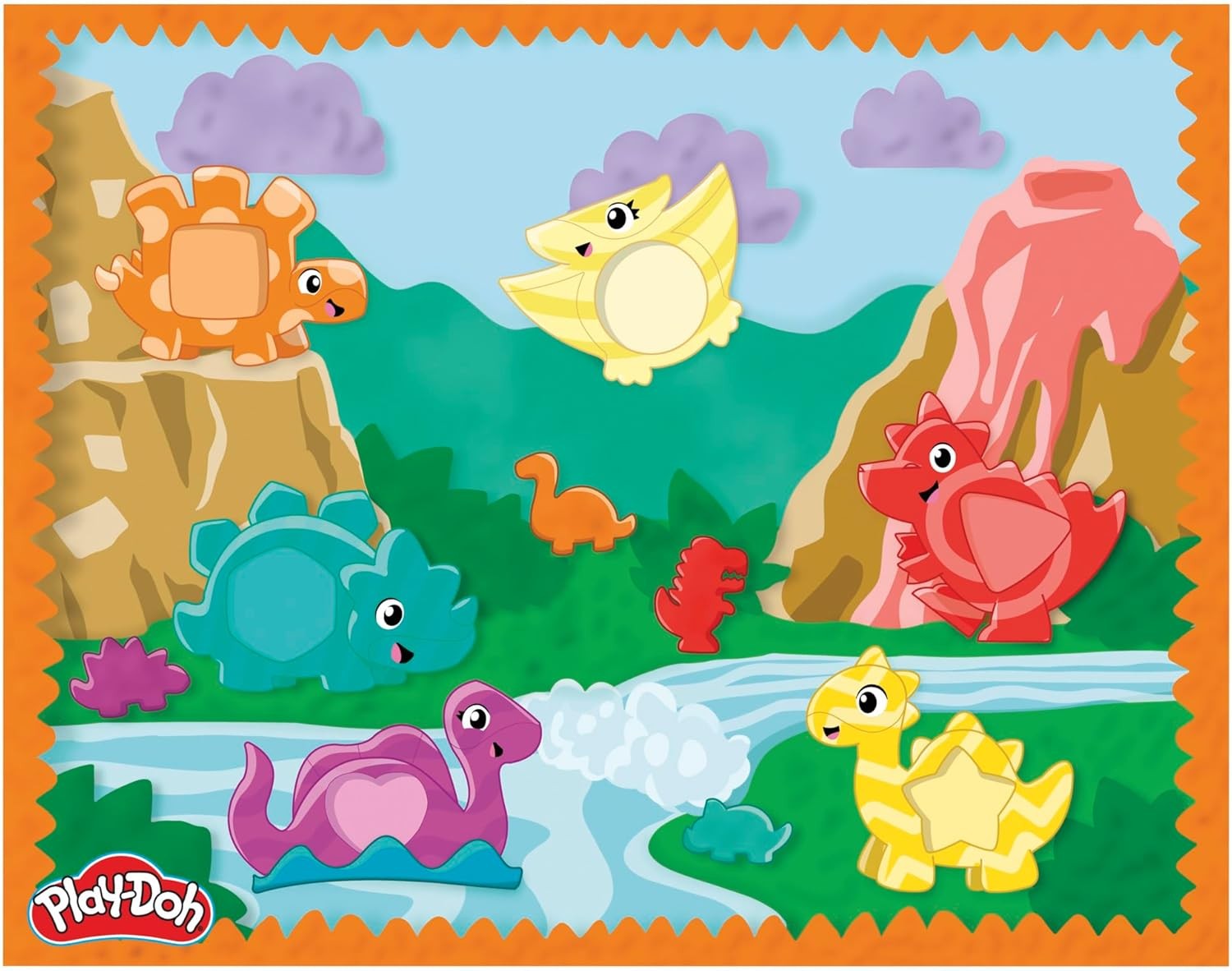 Pâte à modeler PlayDoh Starters Dino des formes et couleurs pour éviter l'ennui des petits sans écran