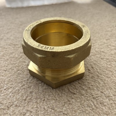 Boss Kompression Messing Endkappenverschraubung 54 mm Neu