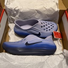 NEW Nike ReactX Rejuven8 BLUE PRINT Recovery Slide Mens sz 6