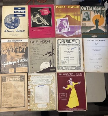 Lot Of 39 Old Musical Books, Songs Collections, magazines, and more!