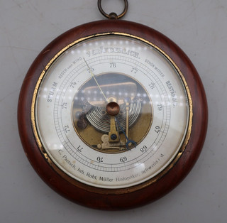 #E Vintage C Paetsch Inh Robt Muller Aneroid Barometer