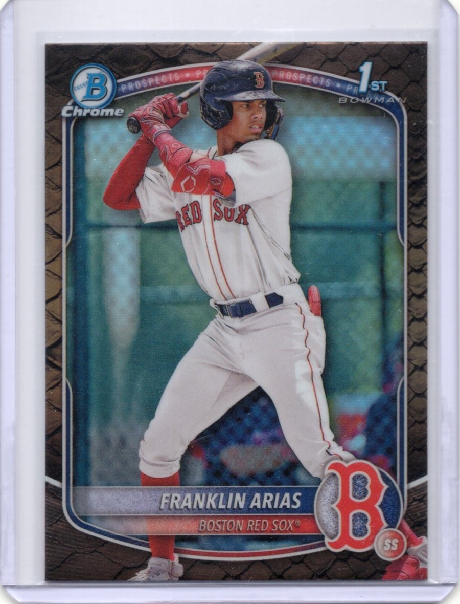 2025 Bowman - Chrome Prospects Franklin Arias #BCP-67 Reptilian Refractor (RC)
