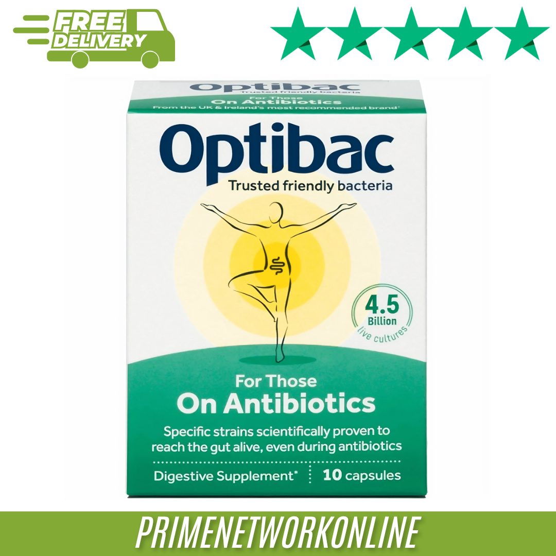 Optibac Probiotics For Those On Antibiotics - 10 Capsules 100% GENUINE NEW ⭐⭐⭐⭐⭐