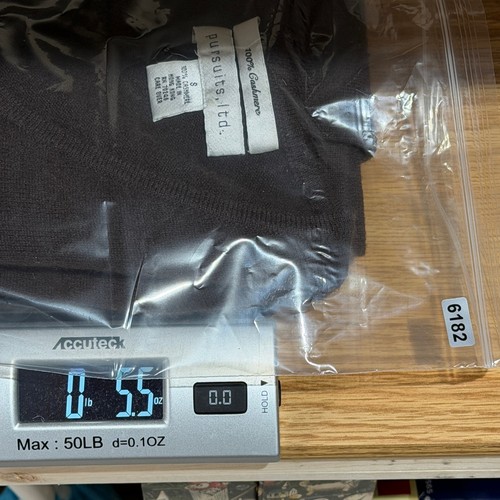 Vtg Y2K Pursuits Ltd 100% Cashmere V-Neck Sweater Womens Small Brown Minimalist, Size S, $27 - Photo 6