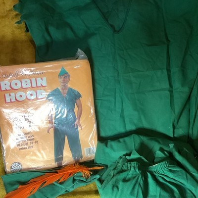 Vintage Ben Cooper Robin Hood Halloween Costume Outfit Adult Sz