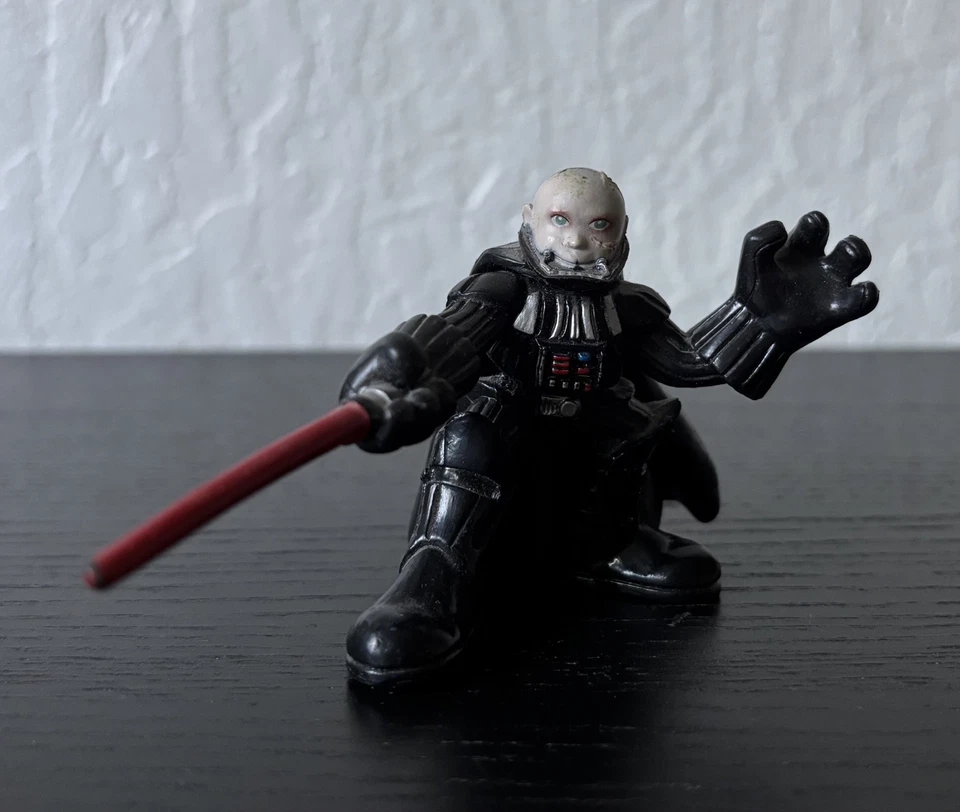 RARO EMPERADOR PALPATINE Y DARTH VADER SIN MÁSCARA STAR WARS HÉROES GALÁCTICOS JUGUETES Foto 2 de 4