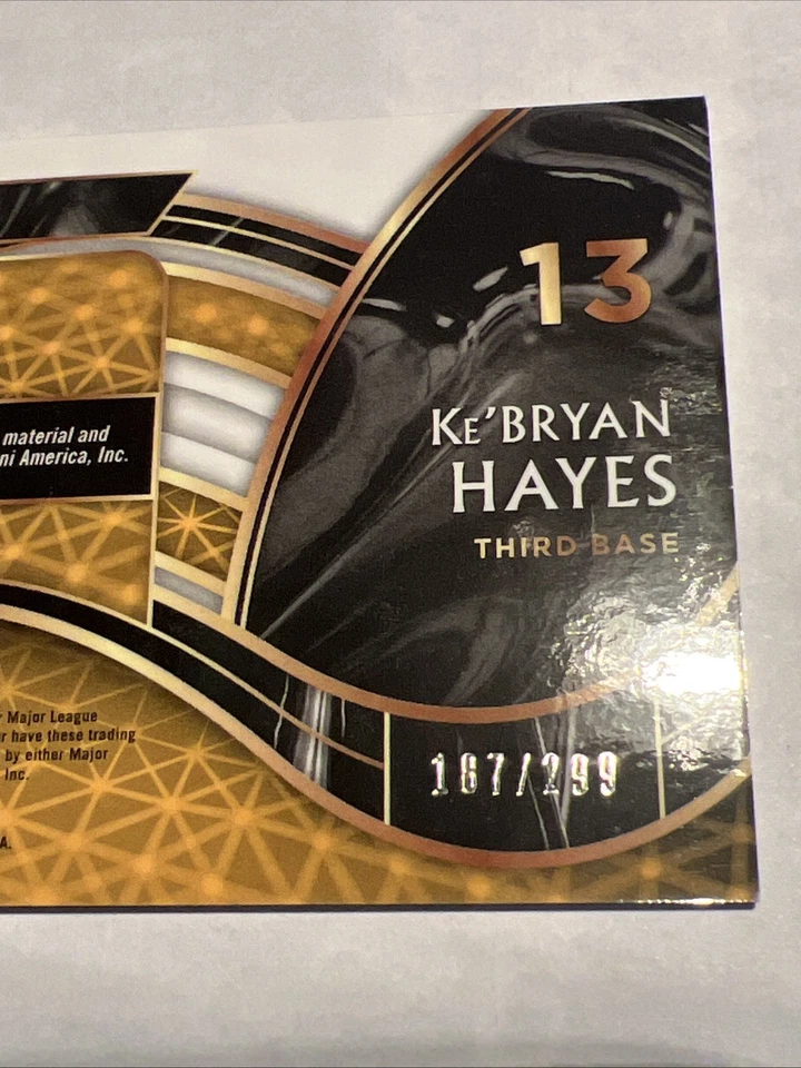 2021 Select Baseball Ke’BRYAN HAYES RC Patch Auto /299 Rookie #RJA-KH (RPA) - Image 4 of 4