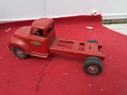 Vintage Tonka Pressed Steel Truck Cab Chassis Red Collectible Toy Vehicle