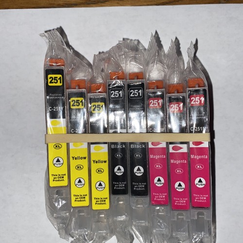Sublimation ink refillable cartridges for Canon 251 MG6620 MG7120