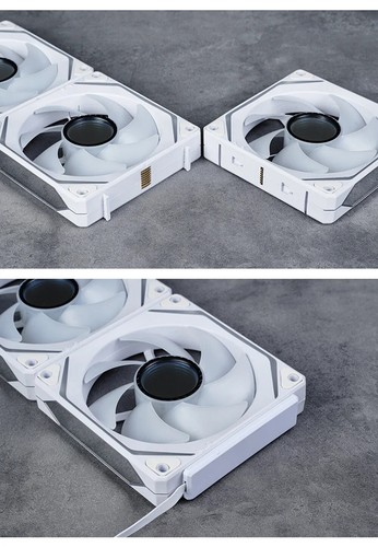 3 IN 1 12CM Case Fan ARGB 120mm CPU Cooling Fan 4PIN PWM Temperature Control - Afbeelding 22 van 23