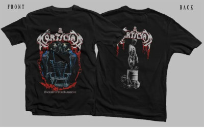 New printed T-shirt -MORTICIAN- Hacked Up for Barbecue