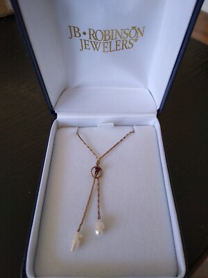 Genuine ruby necklace 14kt Gold Filled JB ROBINSON JEWELERS