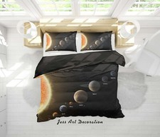 3D Space Planet Quilt Cover Set Duvet Cover Bedding Pillowcases