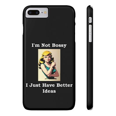 Bossy 1 (Black) - Slim Phone Cases