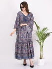 Women's Casual Long maxi Dress Floral print V-Neck or V-Back Wholesale Mix lot
